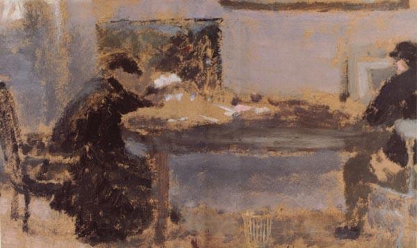 Edouard Vuillard Detail of In a Room Germany oil painting art